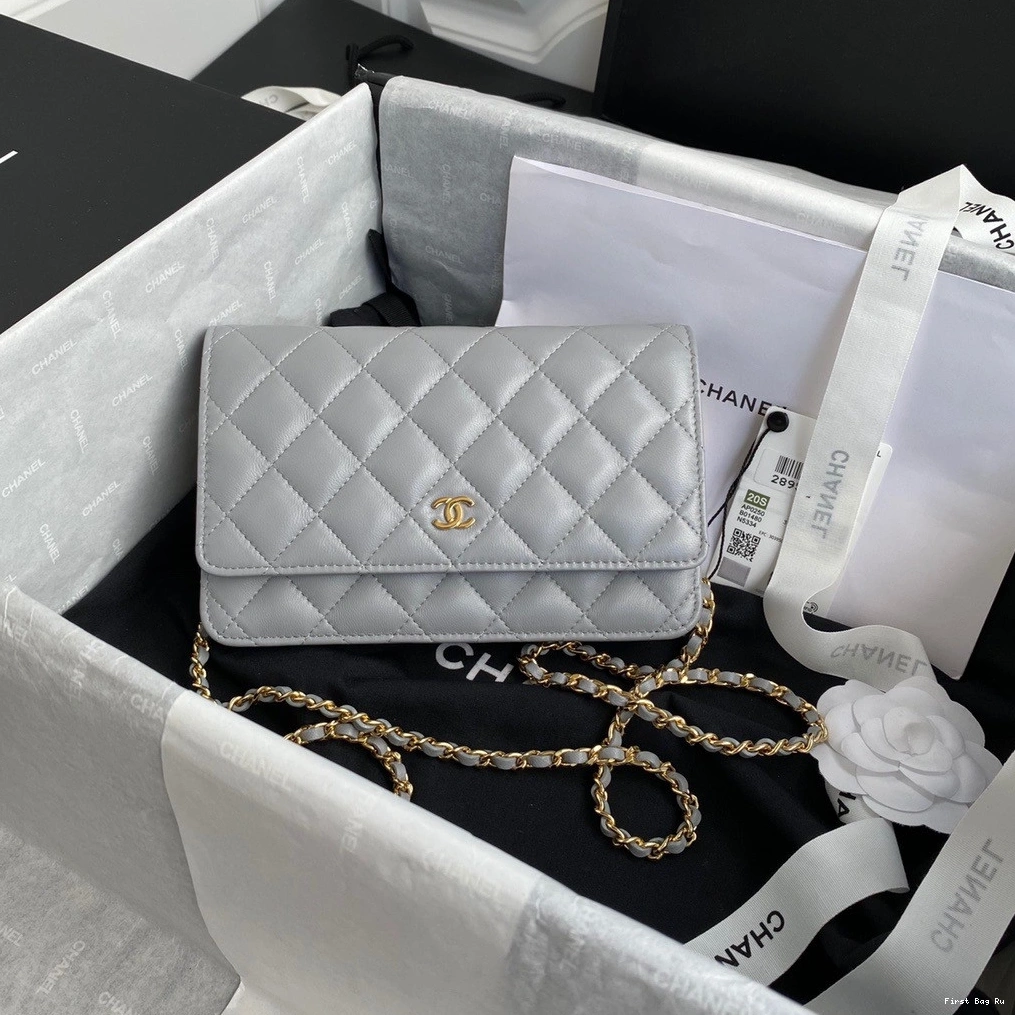 Firstbag Ru NEW EDITION WALLET CHAIN LAMBSKIN CHANEL 0717